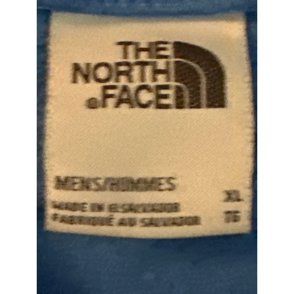 The North Face Mens Crewneck Sweatshirt Blue Fleece Pullover XL Logo Embroidered